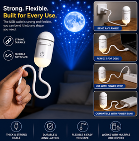 LunaGlow™ Galaxy Star Projector - Turn Every Night Into Pure Magic.